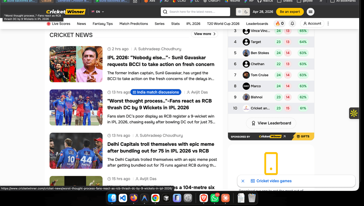 Cricket Winner — live cricket platform built for Dubai's WinnerMedia Sports