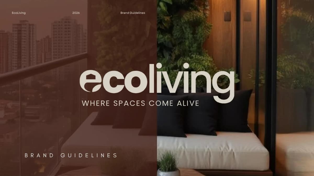 Ecoliving brand guidelines cover