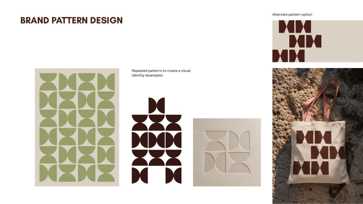 Ecoliving brand pattern design