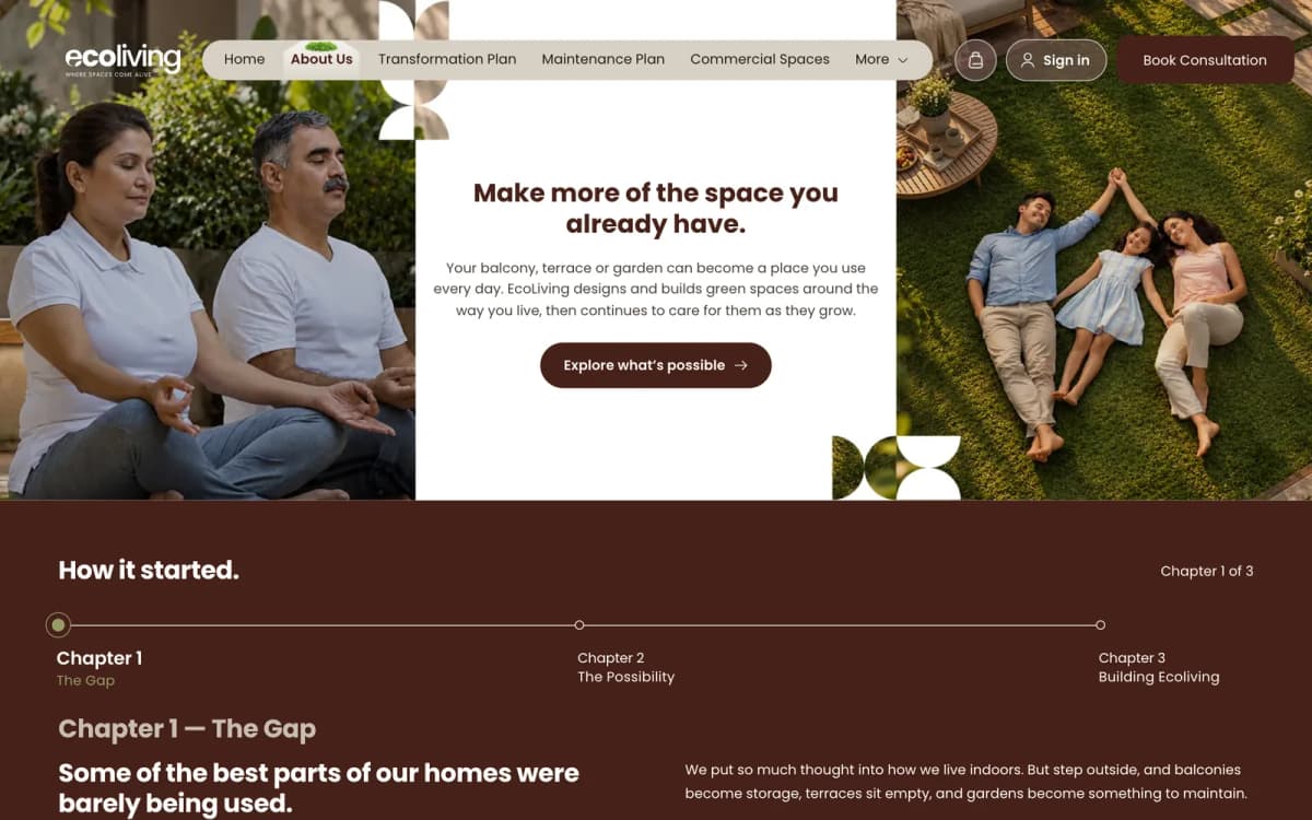 Ecoliving about page