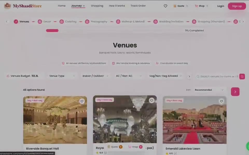 MyShaadiStore — web preview